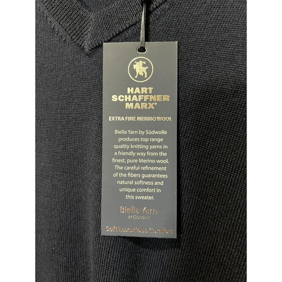 Hart Schaffner Marx Merino Wool Men's Vest - NWTLT - Picture 3 of 5